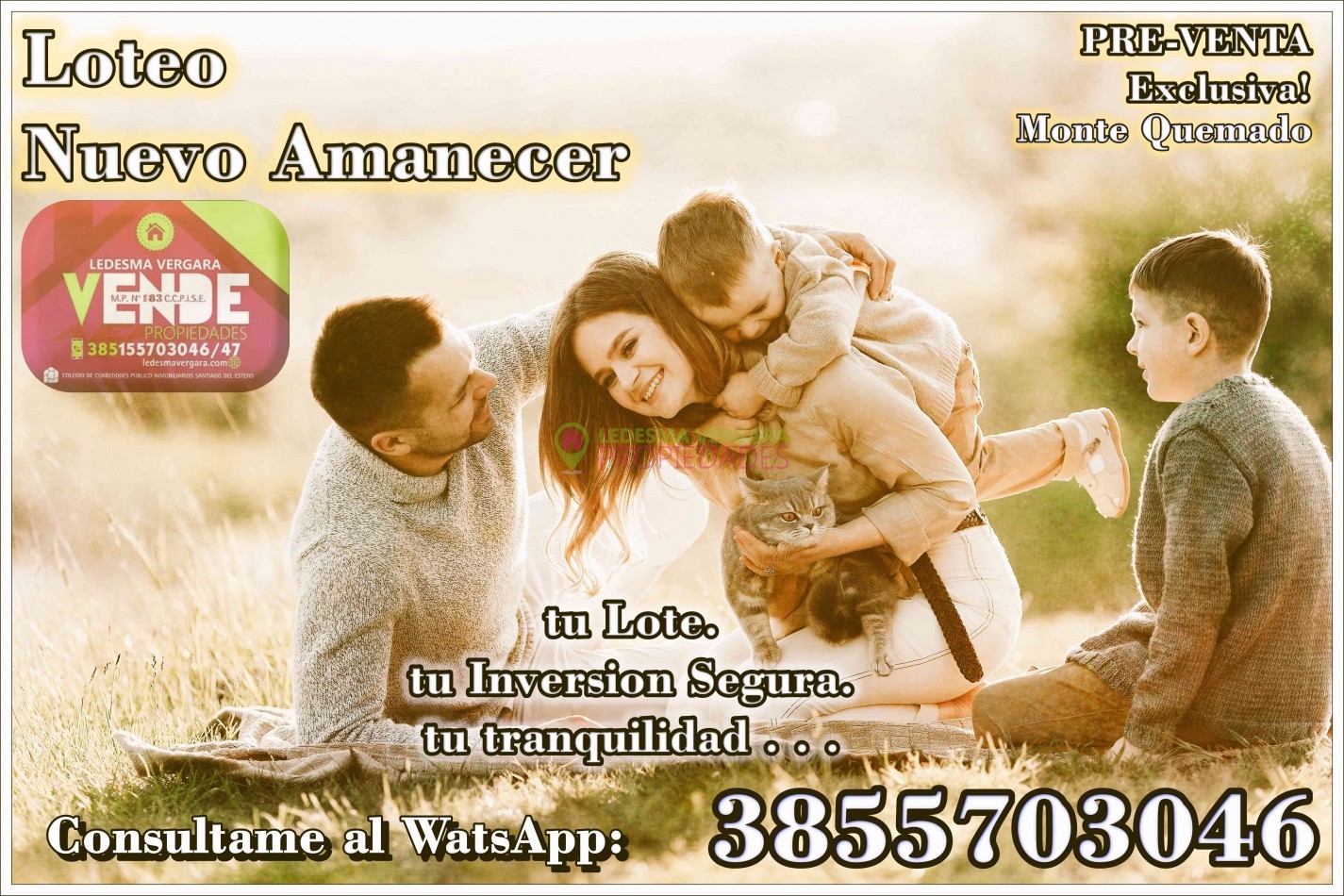 Loteo Exclusivo en Monte Quemado-Copo-Santiago del Estero